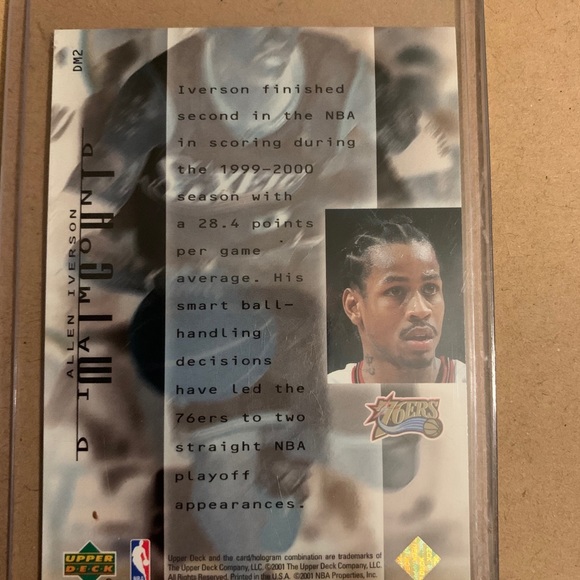 Allen Iverson 2 card upperdeck bundle - Picture 3 of 4